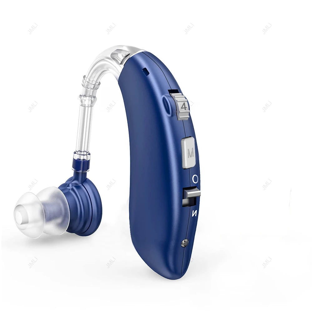 Rechargeable Digital Hearing Aid Adjustable Tone 2024 Best Sound Amplifier Portable Deaf Elderly BTE Hearing Aids
