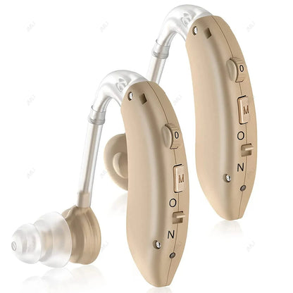 Rechargeable Digital Hearing Aid Adjustable Tone 2024 Best Sound Amplifier Portable Deaf Elderly BTE Hearing Aids